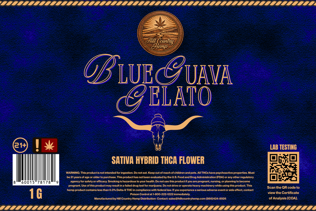 Hill Country Hemp Blue Guava Gelato THC-A Flower
