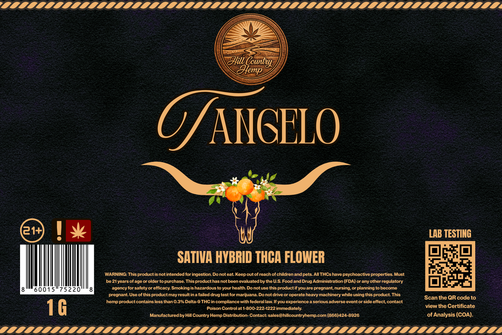 Hill Country Hemp Tangelo THC-A Flower (Sativa Hybrid)