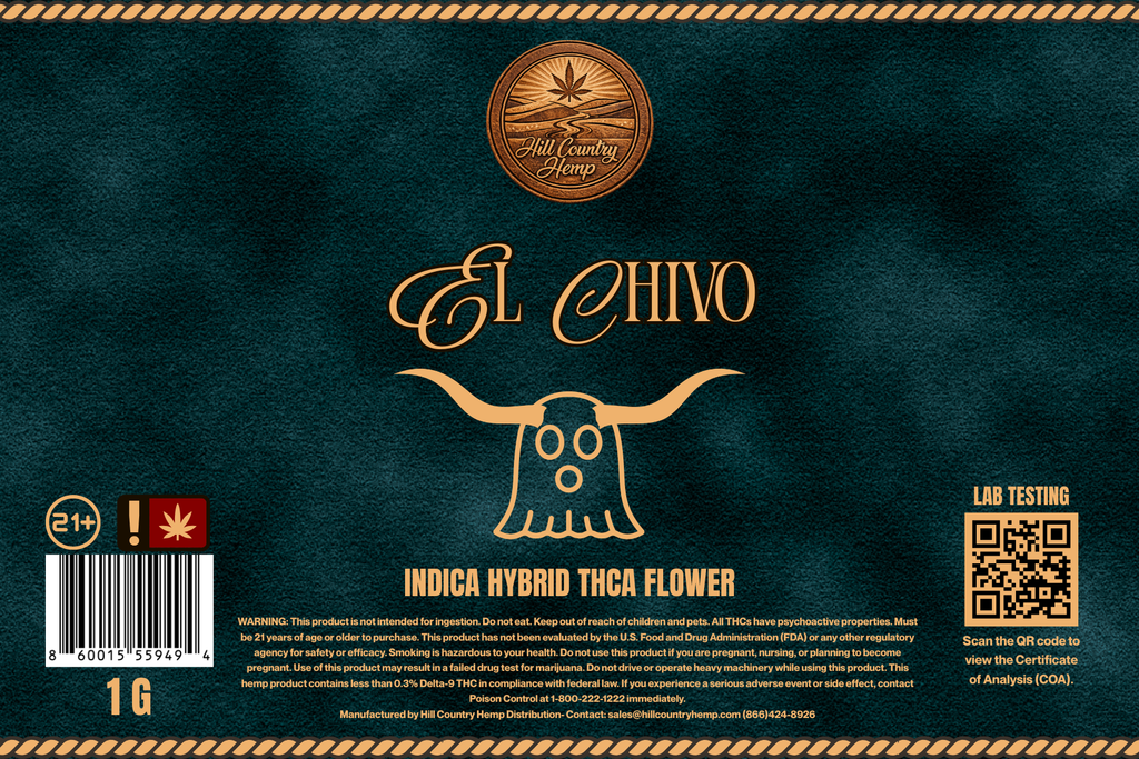Hill Country Hemp El Chivo THC-A Flower (Hybrid)