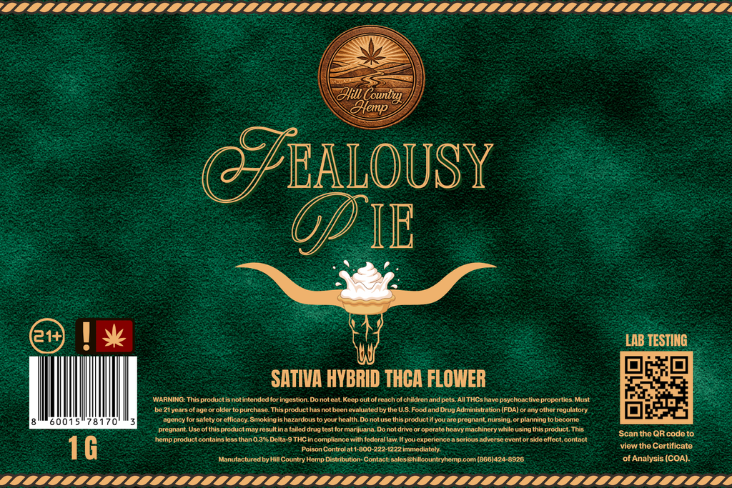 Hill Country Hemp Jealousy Pie THC-A Flower (Sativa Hybrid)