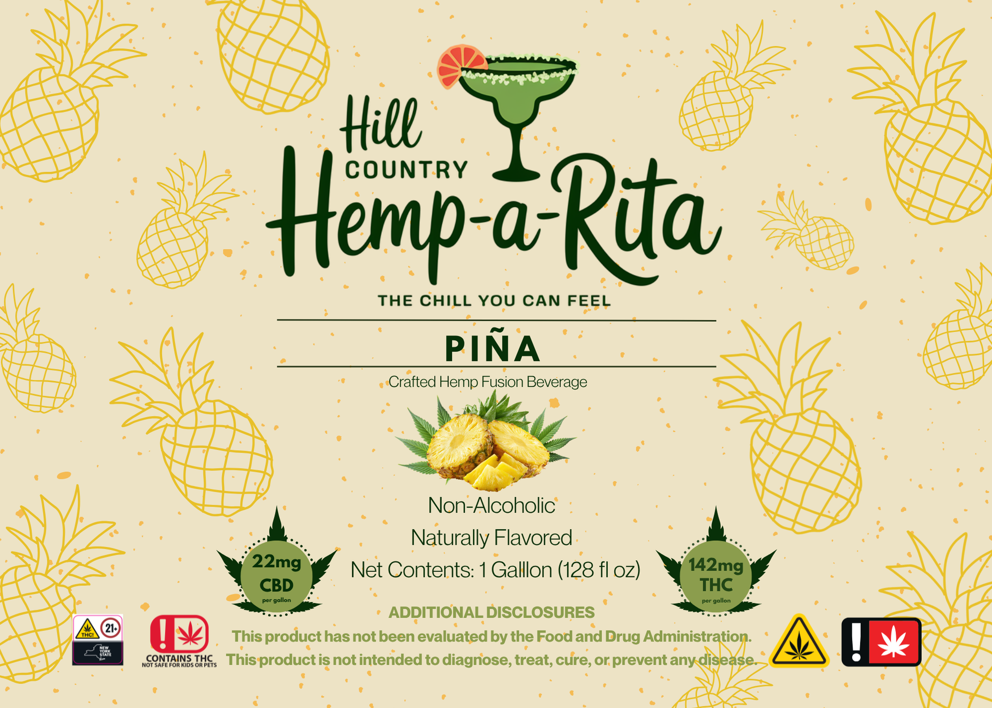 Hill Country Hemp-a-Rita Piña
