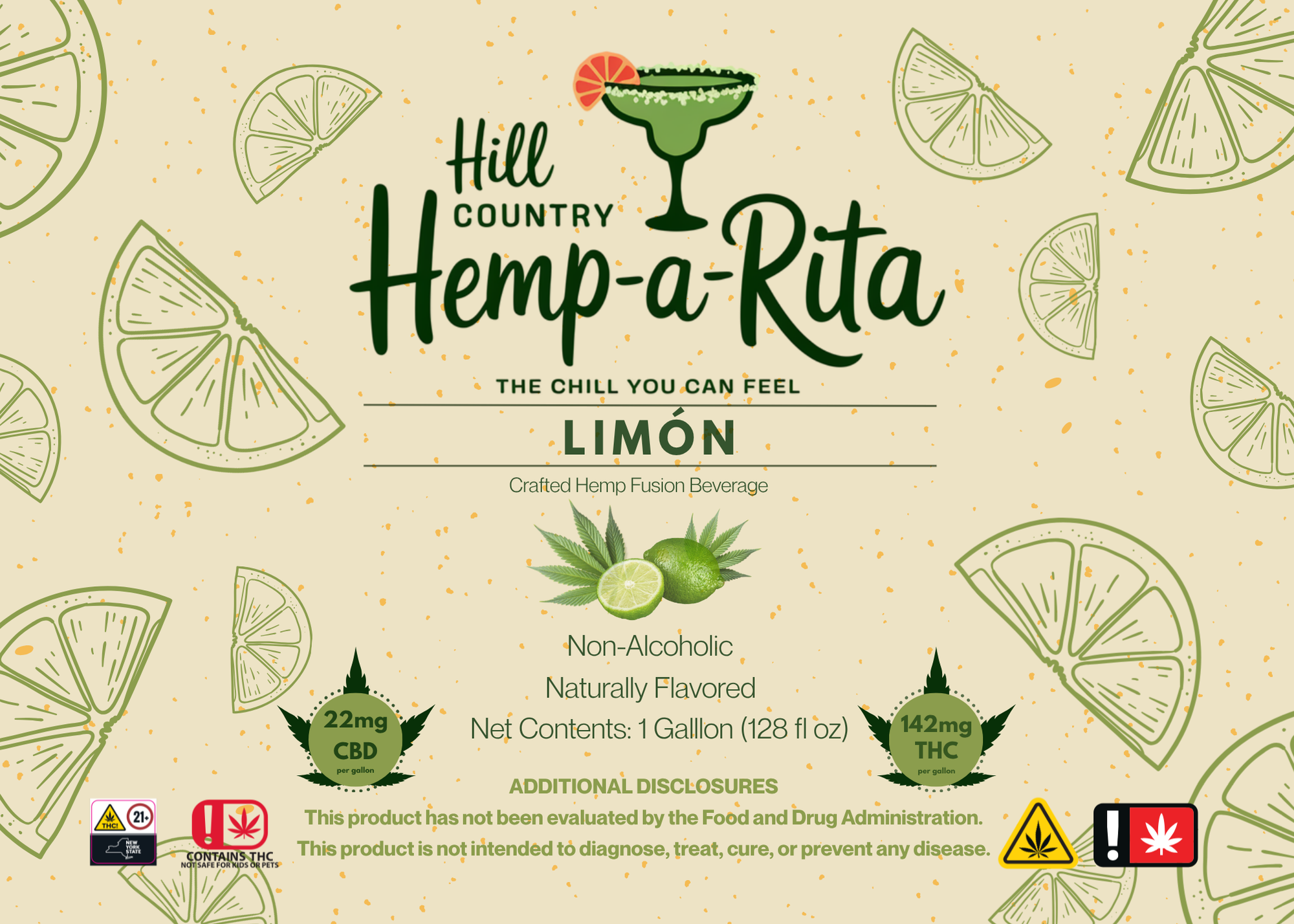 Hill Country Hemp-a-Rita Limón